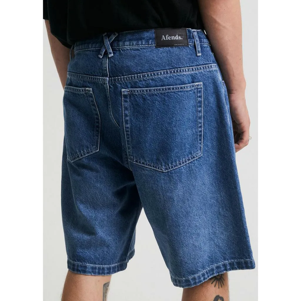 Afends Lil C Hemp Denim Baggy Shorts