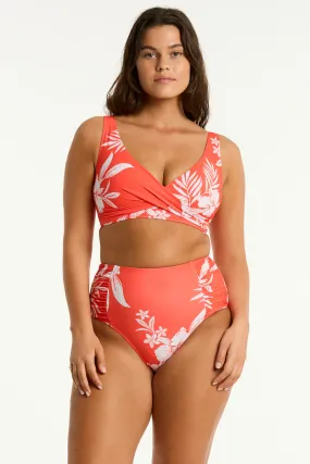 Aloha Cross Front Multifit Bra