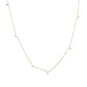 Aurelie Gi Sabrina Asymmetrical Station Necklace