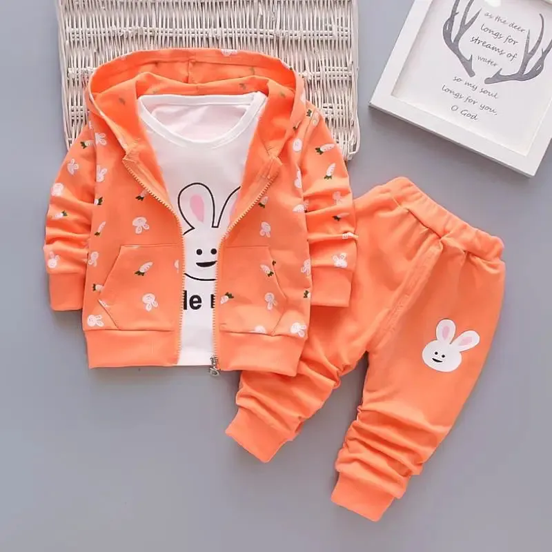 Baby Girl 0-4y Animal Floral Pink Tracksuit Sets