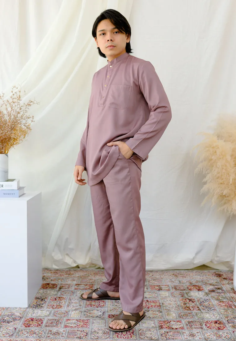 Baju Melayu Tulip Men ( Dusty Purple )