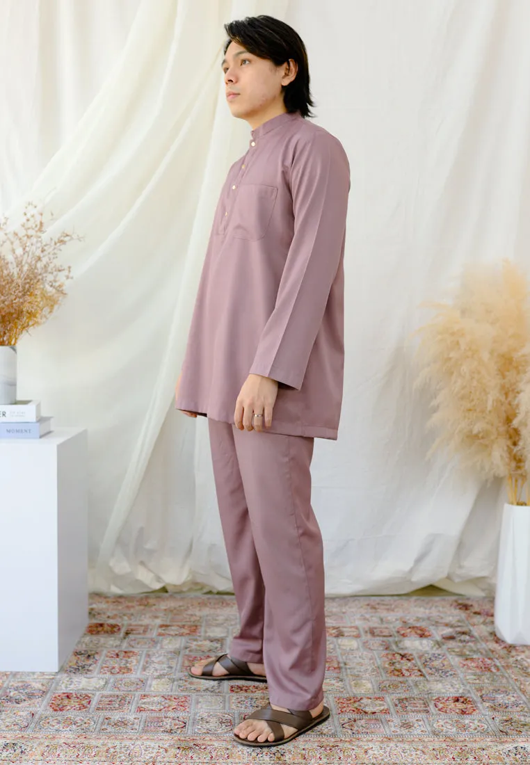 Baju Melayu Tulip Men ( Dusty Purple )