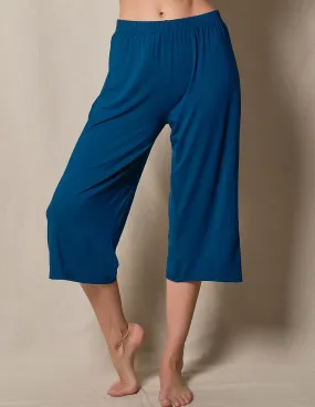 Bamboo Capri Pajama Pants - Atlantic Blue