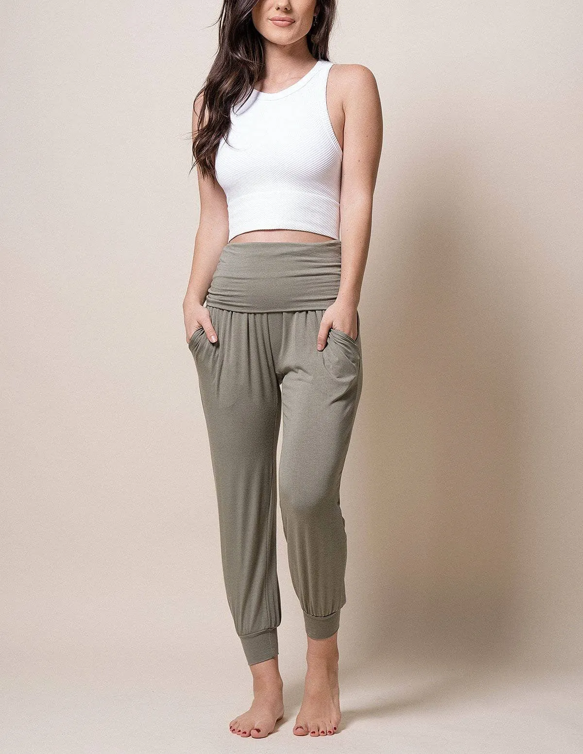 Bamboo Harem Jogger Pants - As-Is-Clearance