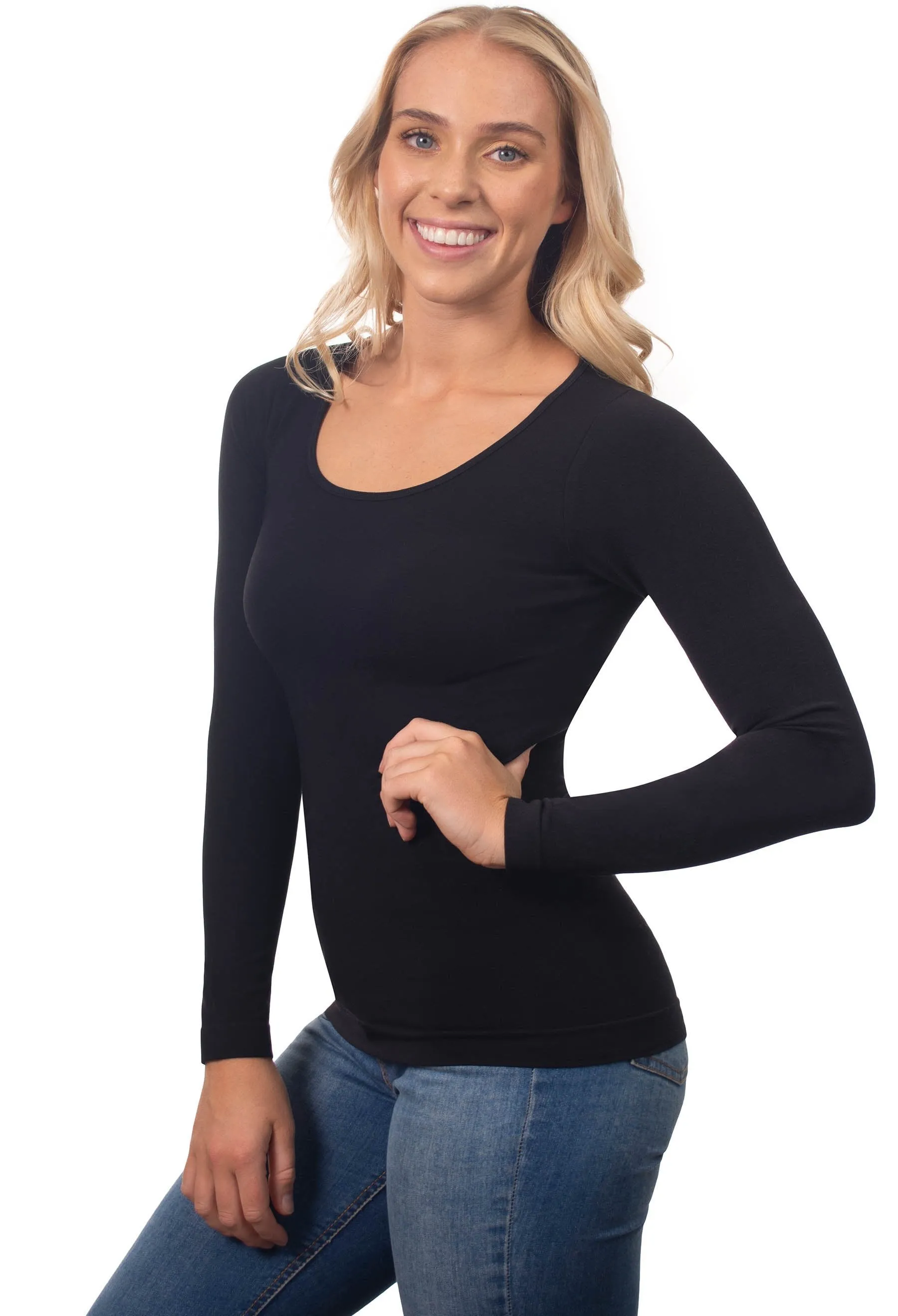 Bamboo Long Sleeve Top - 3 Pack