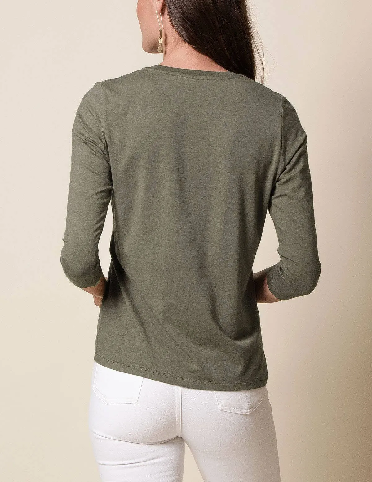 Bamboo / Organic Cotton 3/4 Sleeve Tee