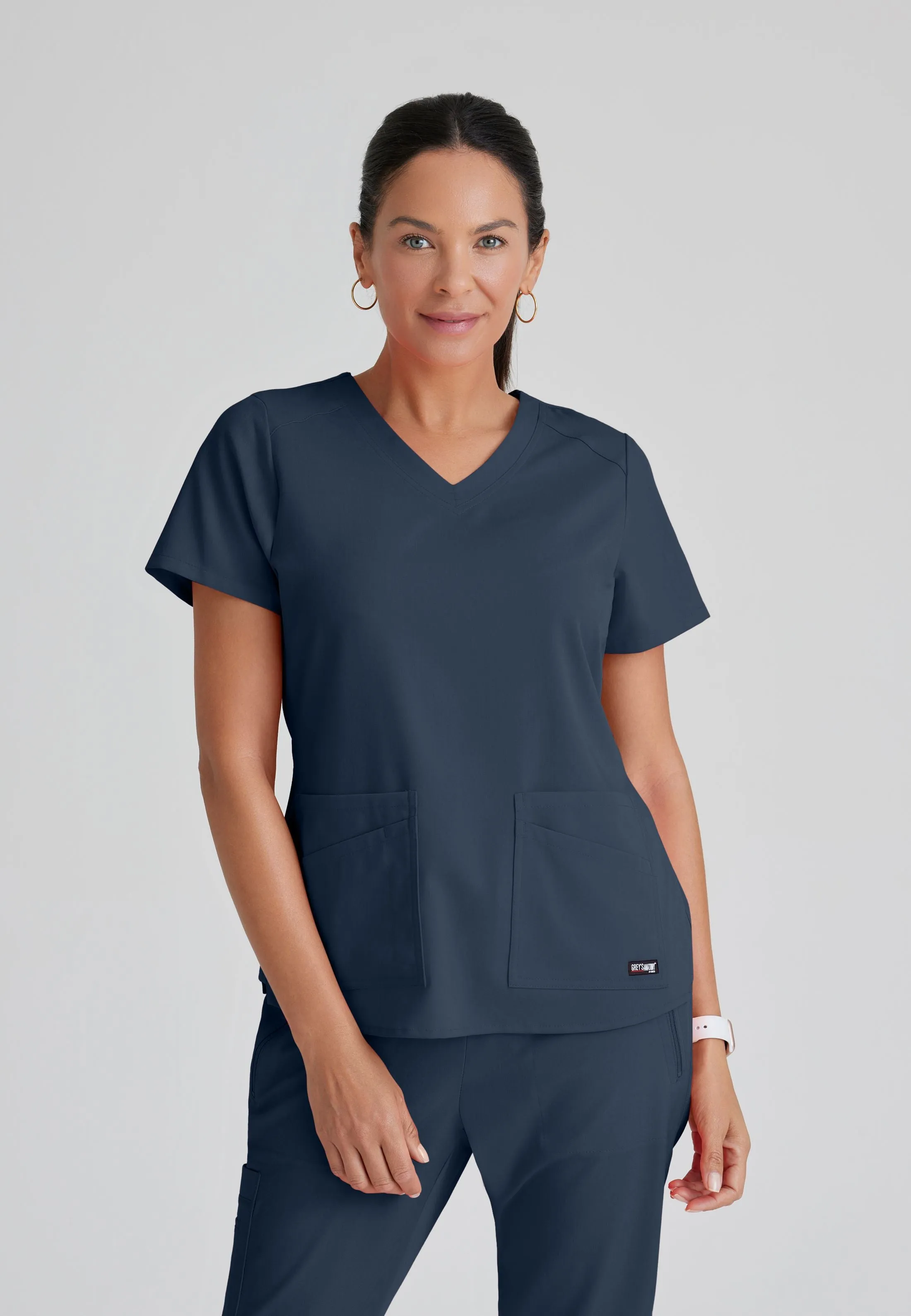 Barco Grey's Anatomy  SpandexStretch GRST011 Emma V-Neck Top