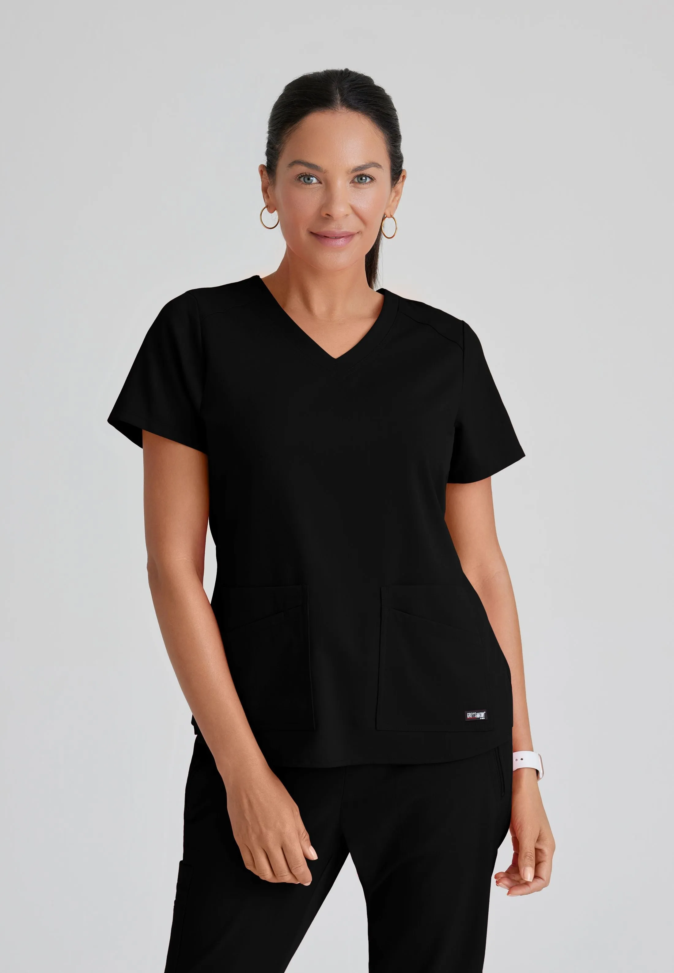 Barco Grey's Anatomy  SpandexStretch GRST011 Emma V-Neck Top