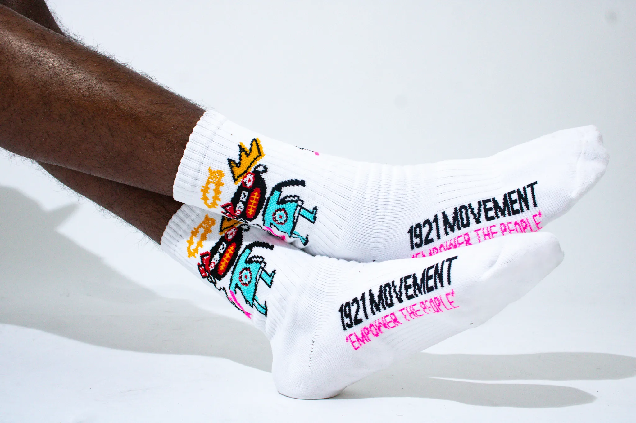 Black Boy Fly Mid Crew Socks