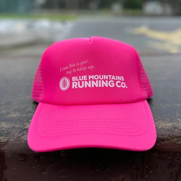 Blue Mountains Running Co Trucker Cap Run Like A Girl