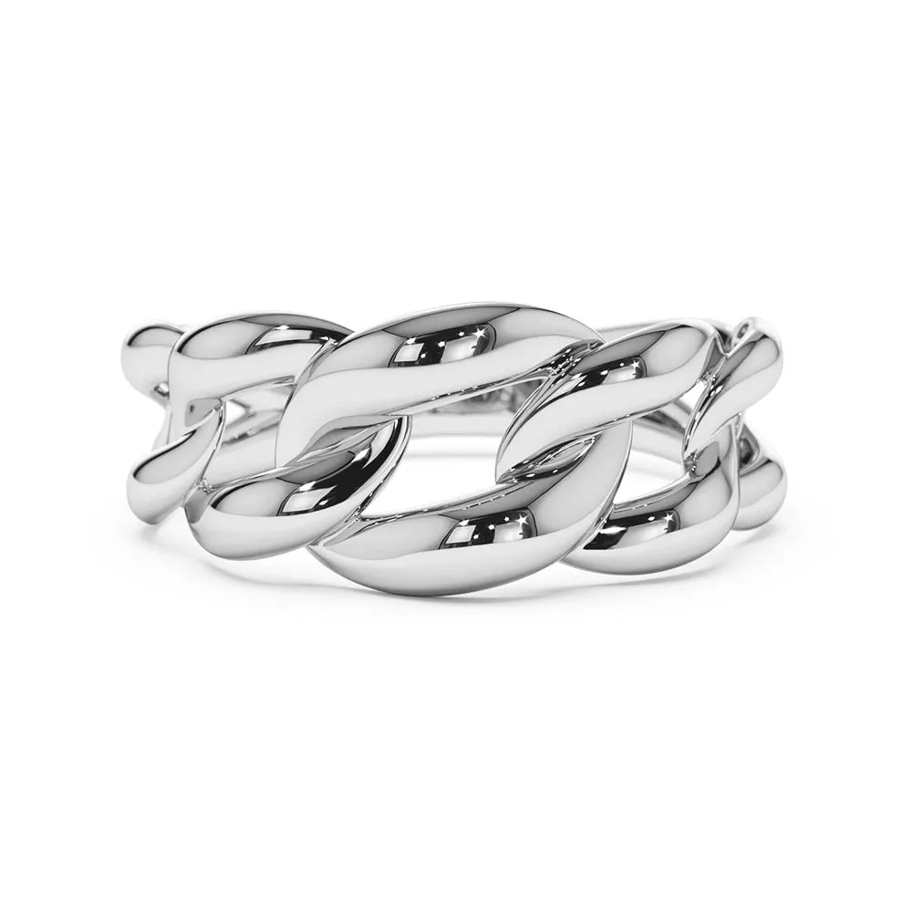 Bold Cuban Link Chain Ring