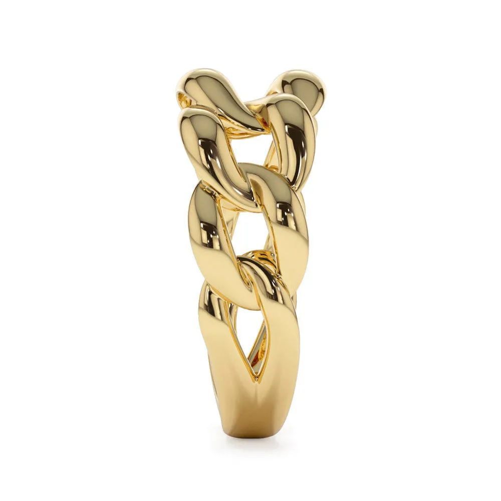 Bold Cuban Link Chain Ring