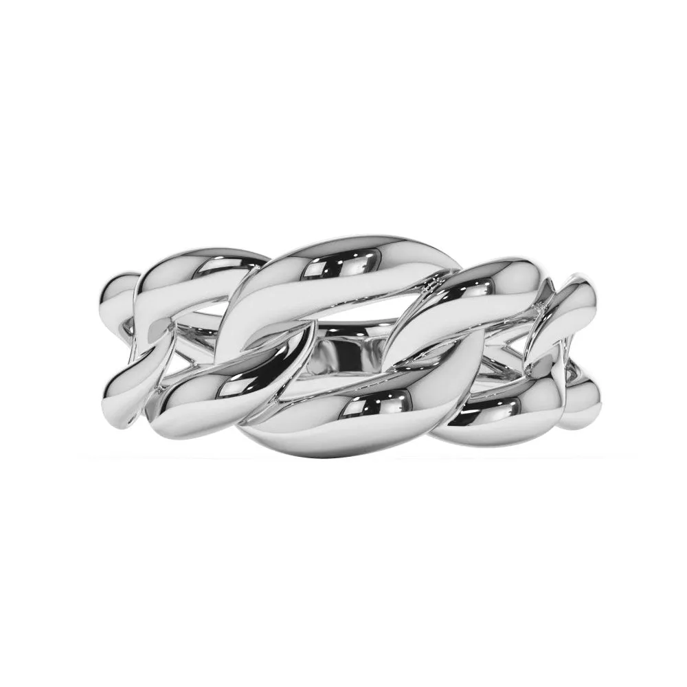 Bold Cuban Link Chain Ring