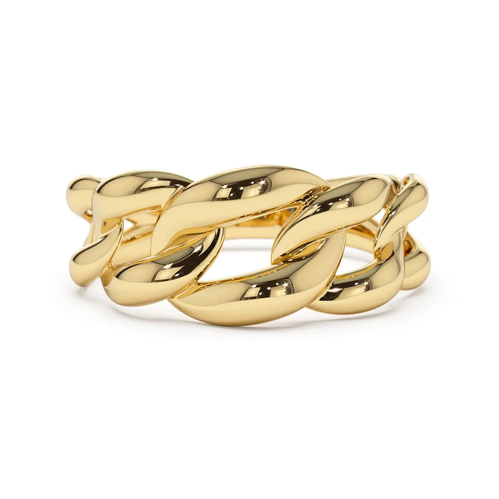 Bold Cuban Link Chain Ring