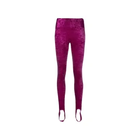 Brenda Stirrup Leggings - Violet