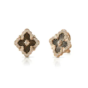 Buccellati - Opera Tulle - Button Earrings with Black Onyx, 18k Rose Gold