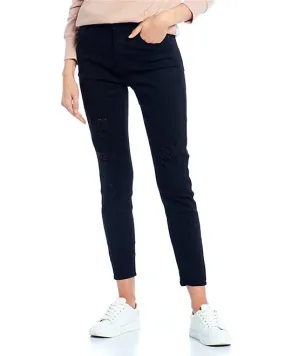 Celebrity Pink High Rise Distressed Janda Ankle Skinny Jeans Black