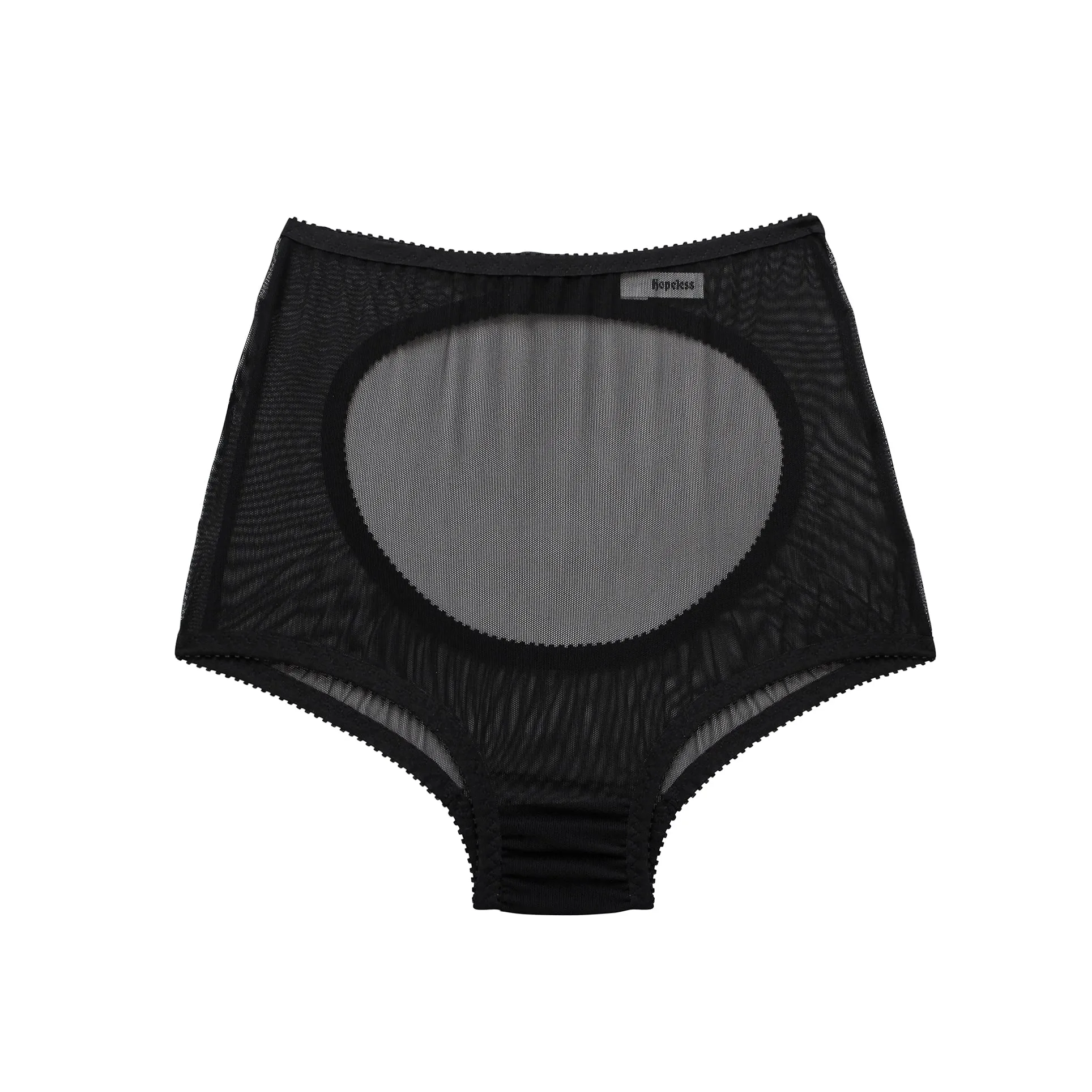 Charlotte Ouvert Knickers Black Mesh