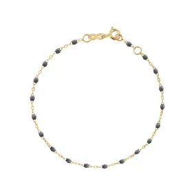 Classic Gigi Grey bracelet, Yellow Gold, 7.5"