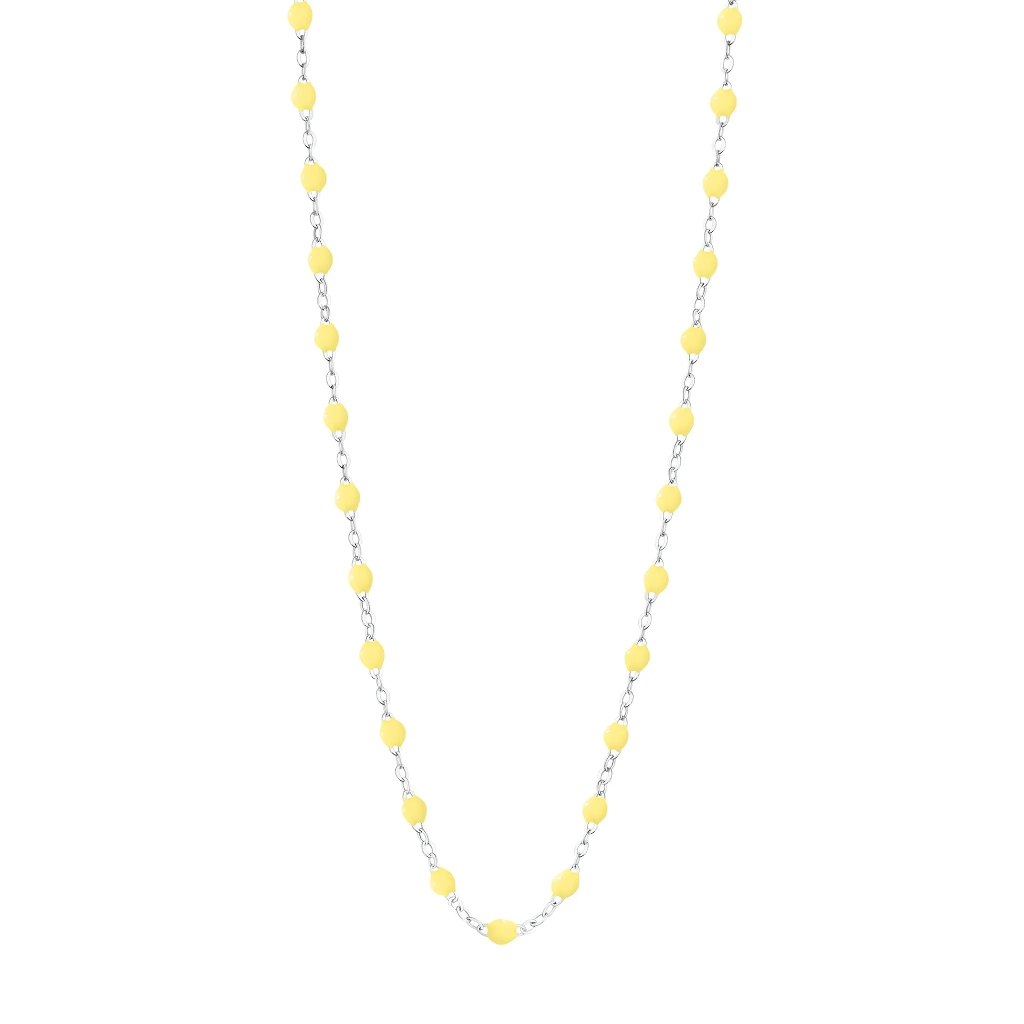 Classic Gigi Mimosa necklace, White Gold, 16.5"