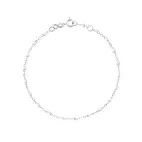 Classic Gigi White bracelet, White Gold, 6.7"