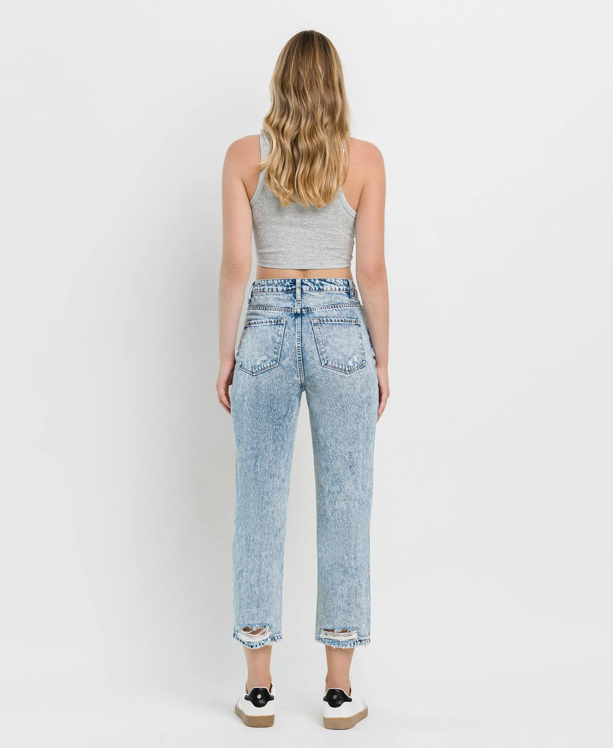 Clear Sky - Super High Rise 90's Vintage Straight Jeans