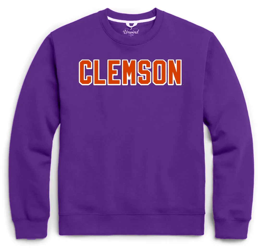 Clemson Essential Crew Purple