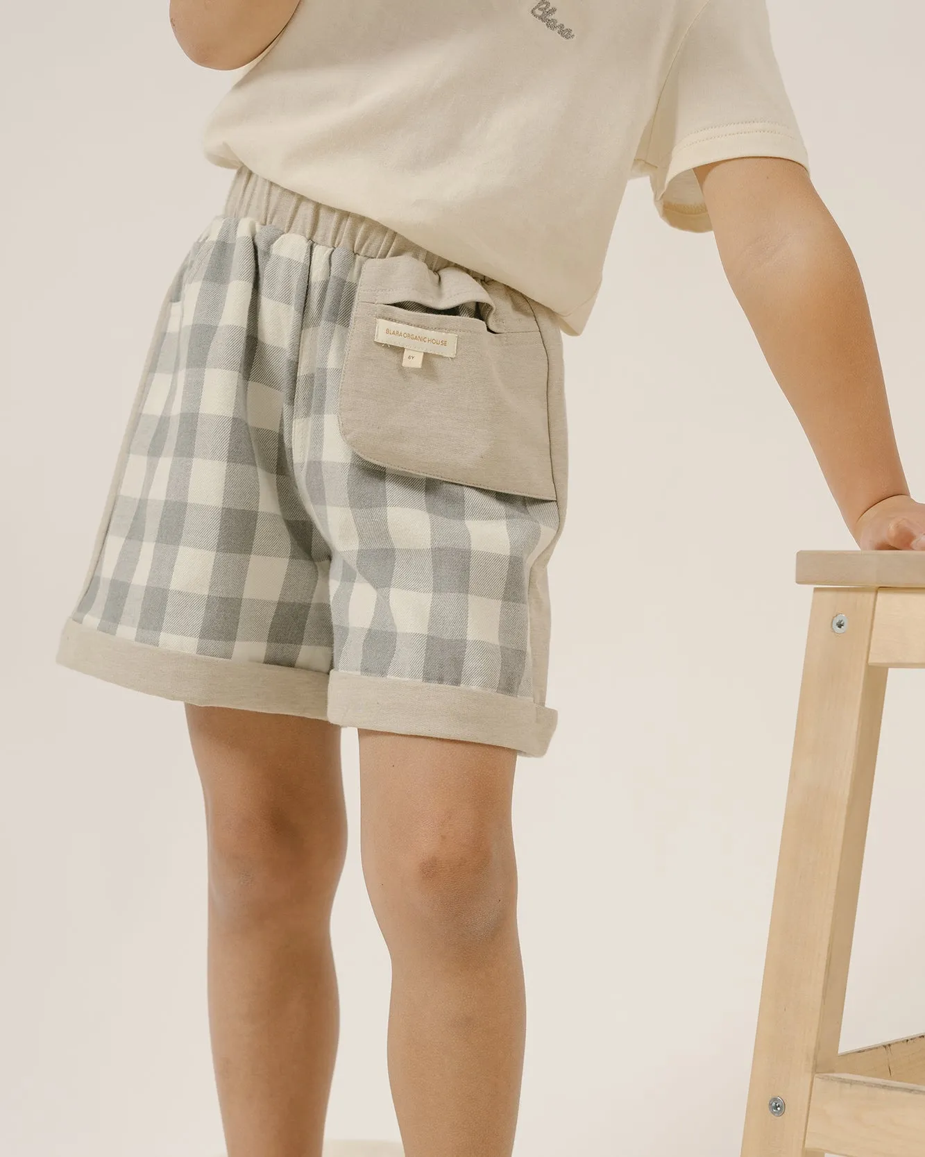 Contrasting Patchwork Shorts