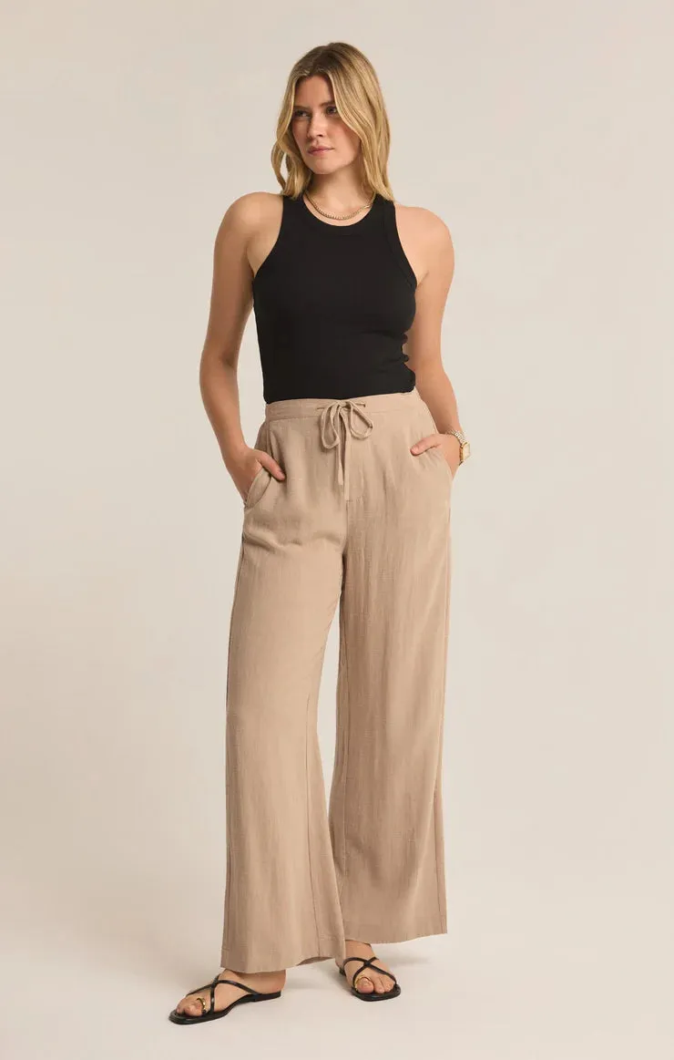 Cortez Cropped Linen Pant