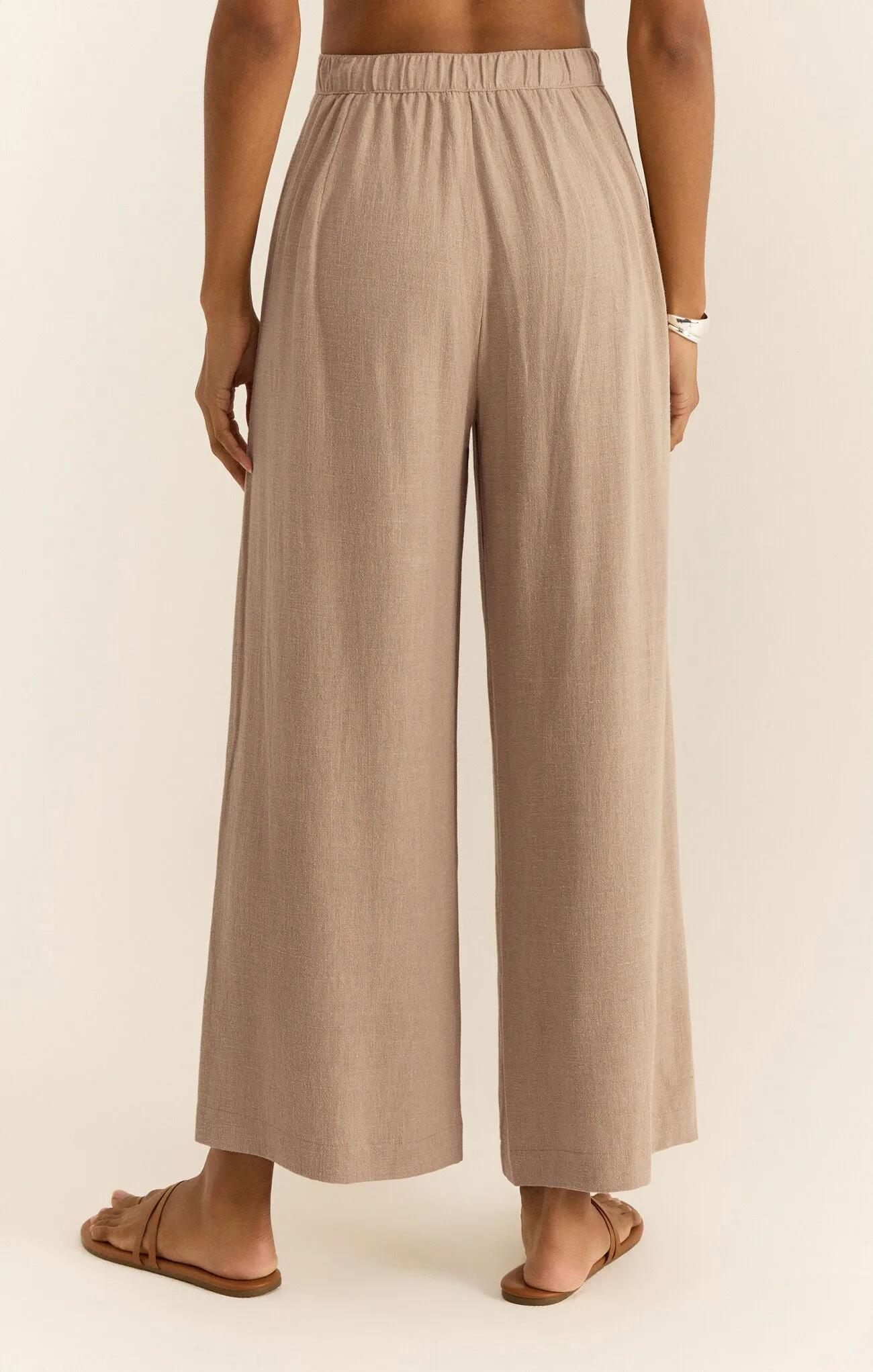 Cortez Cropped Linen Pant