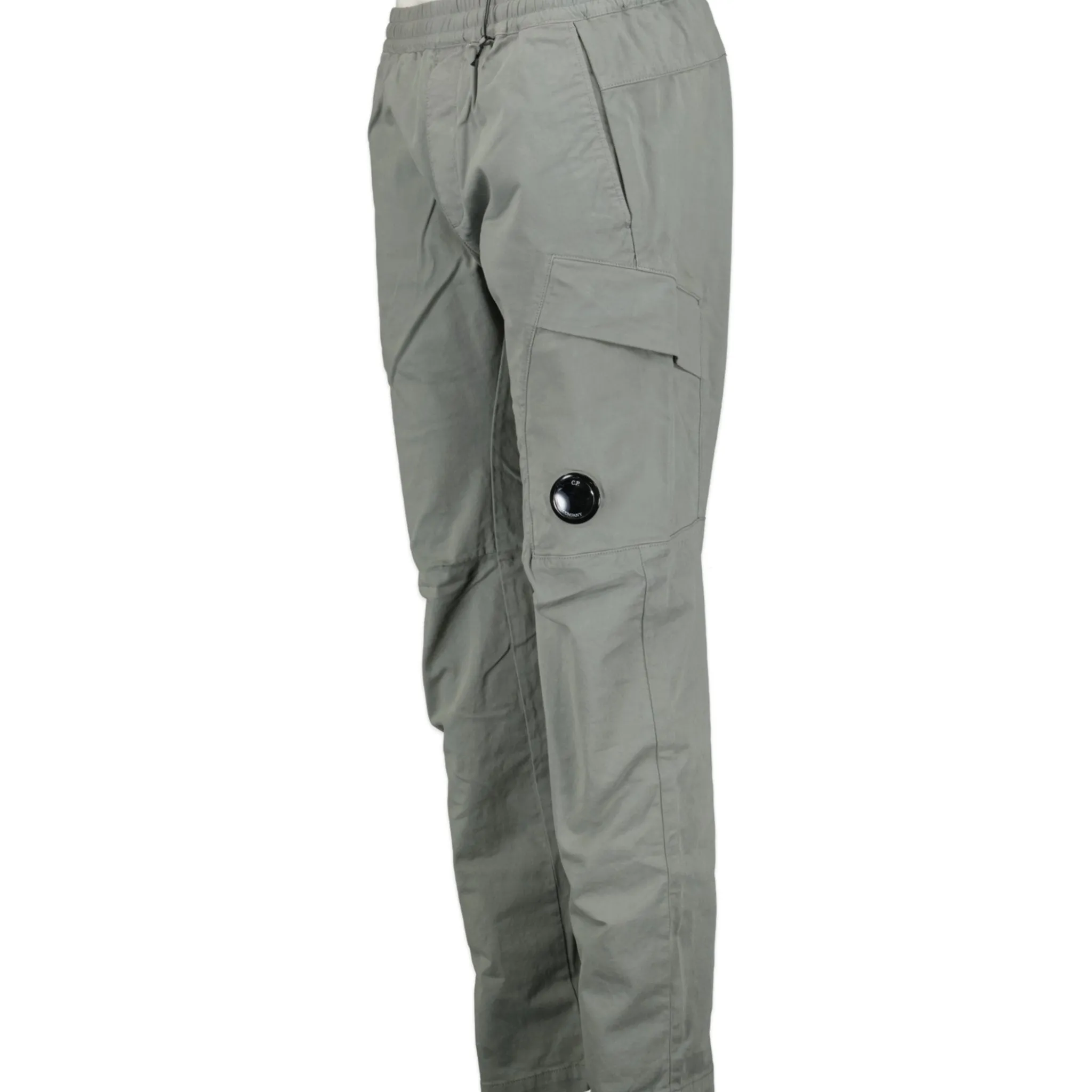 CP COMPANY Lens Stretch Sateen Cargo Pants Grey