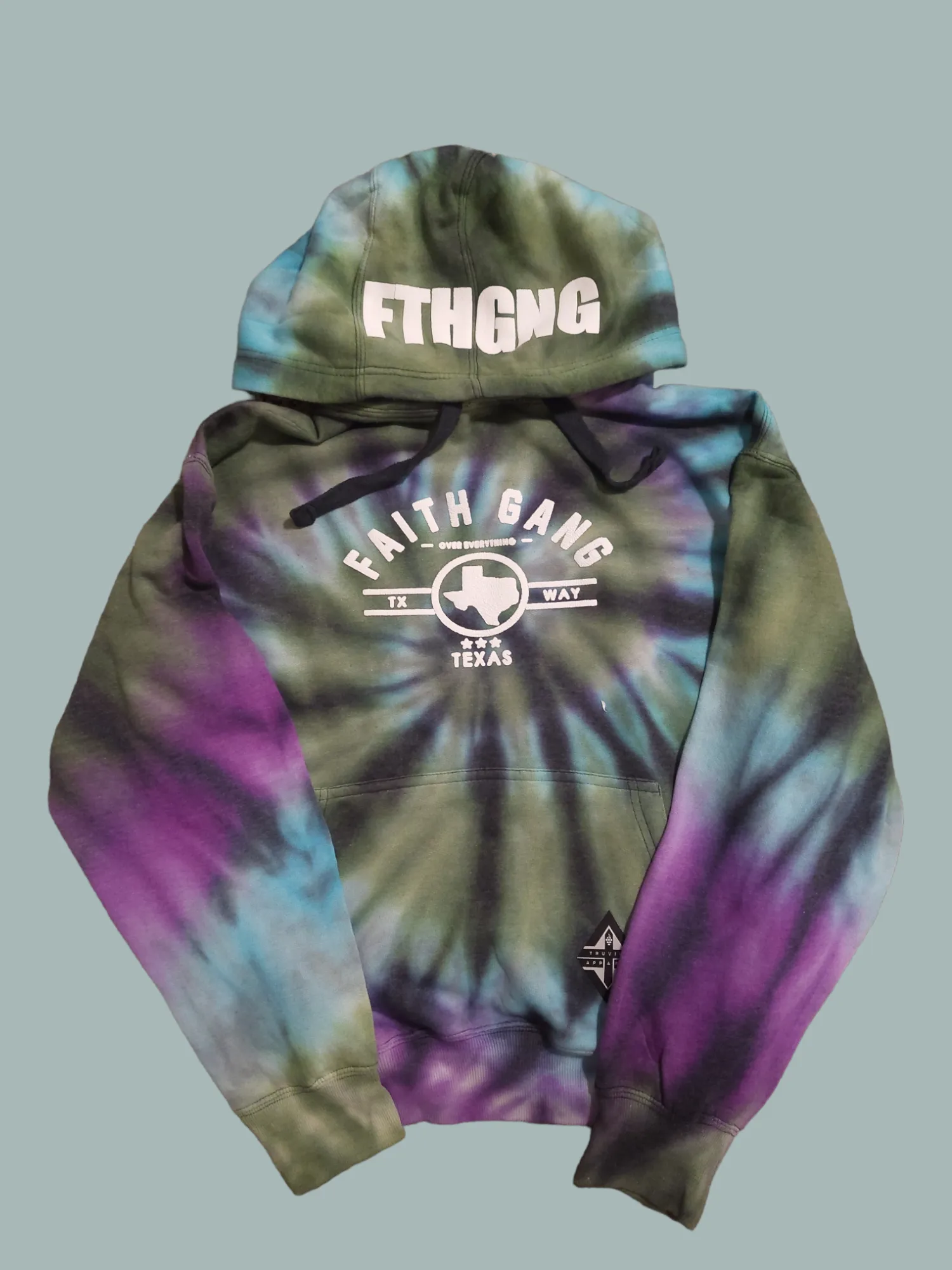 Faith Gang Over Everything TX Edition Tie Dye Premium Hoodie   Jogger Set