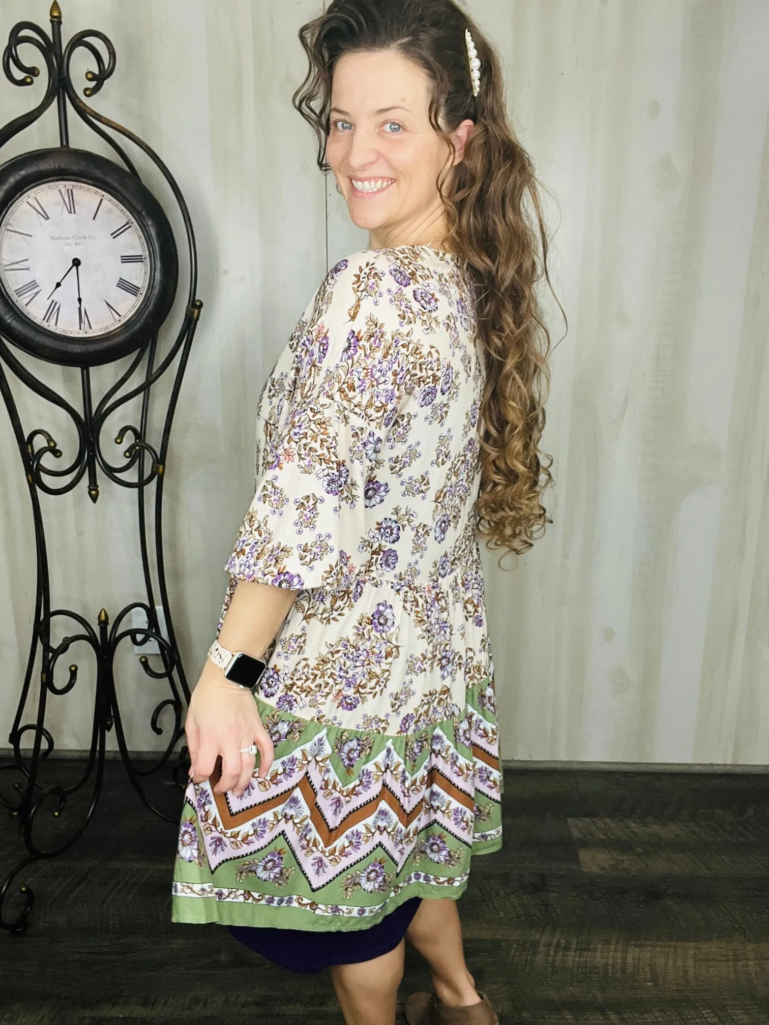 Floral & Chevron Tunic/Dress