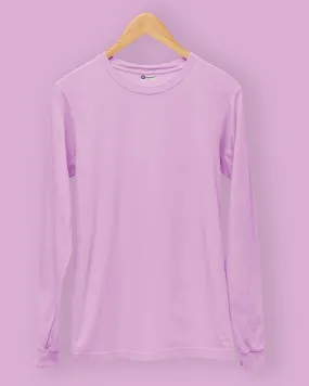 Full Sleeves Crew Neck: Mauve Purple