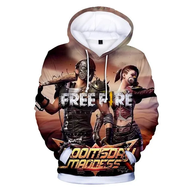 Game Free Fire 3D Printed Hoodies Men Women Fashion Sweatshirts Oversized Hoodie Harajuku Kids Streetwear Boy Girl Coat Clothing