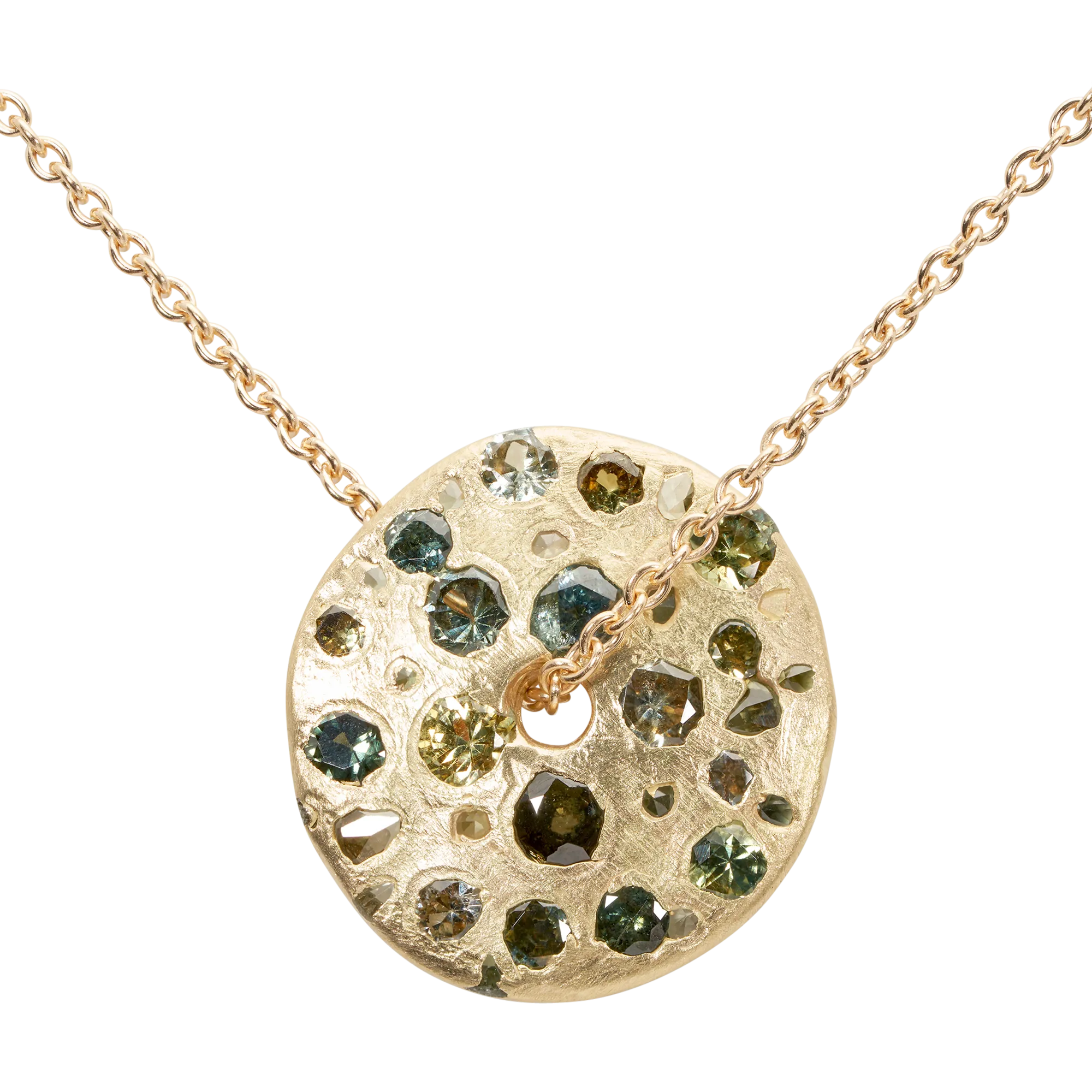 Green Spinner Necklace - 11549