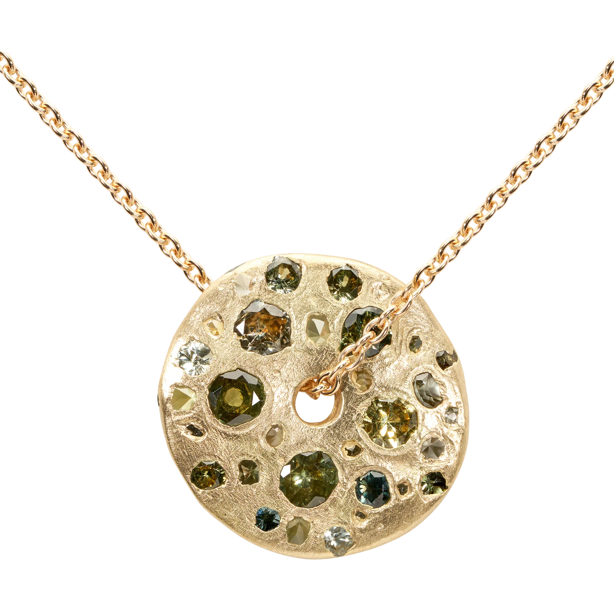 Green Spinner Necklace - 11549