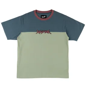 Gridiron S/S Football Tee - Slate/Lily