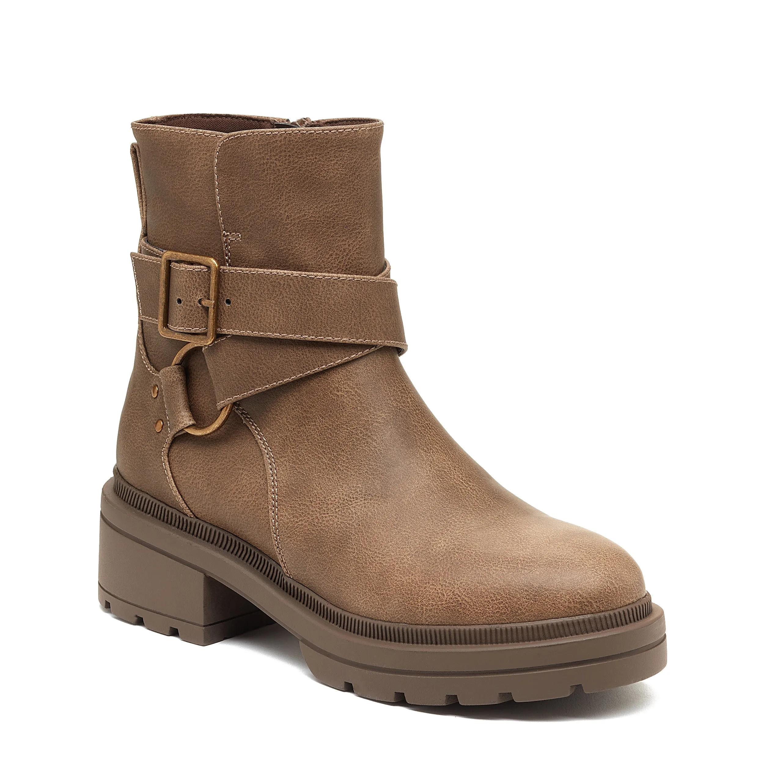 Illume Brown Biker Boot