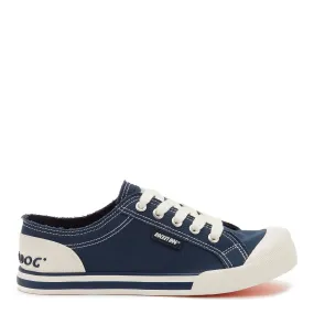 Jazzin Navy Canvas Low-Top Trainers