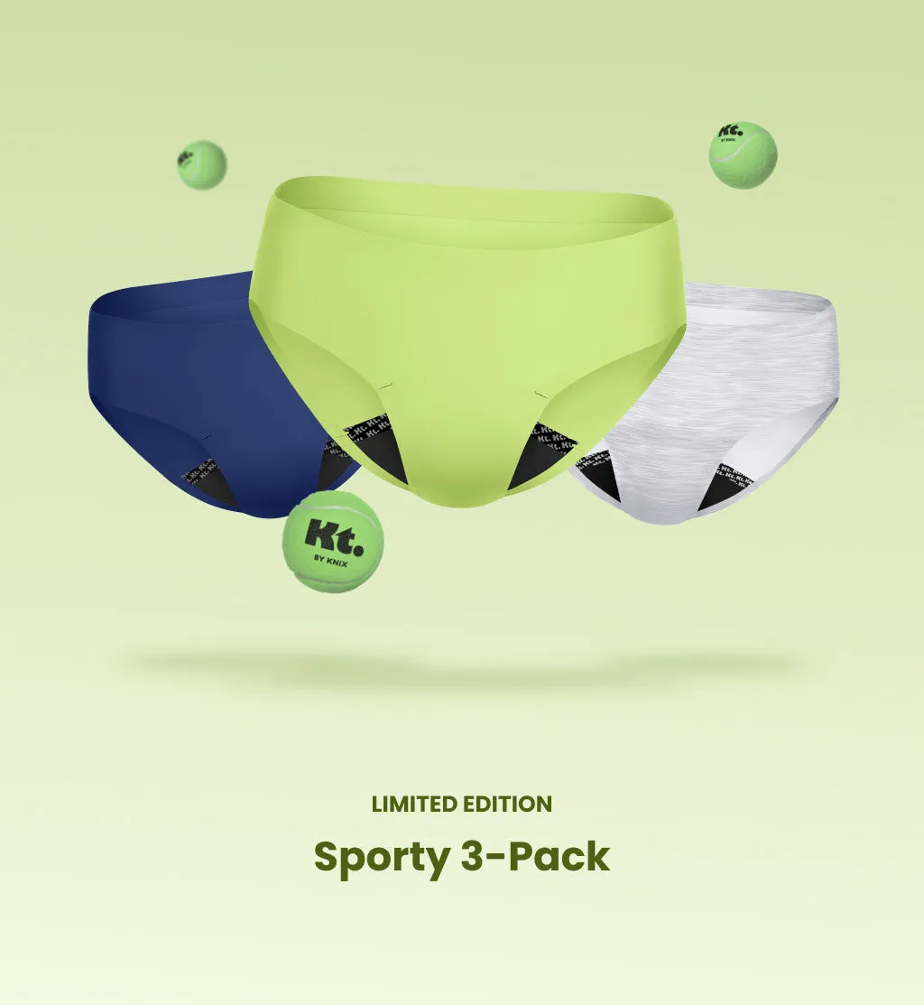 (Kit Item) Uniform Ready Sporty UT Night Sky/Limeade/Heather Grey 3-Pack | Bikini