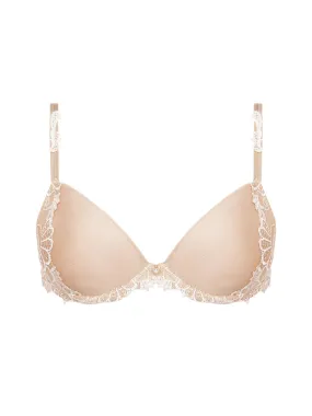 Lise Charmel-Dressing Floral Clam Shell Bra- Nude