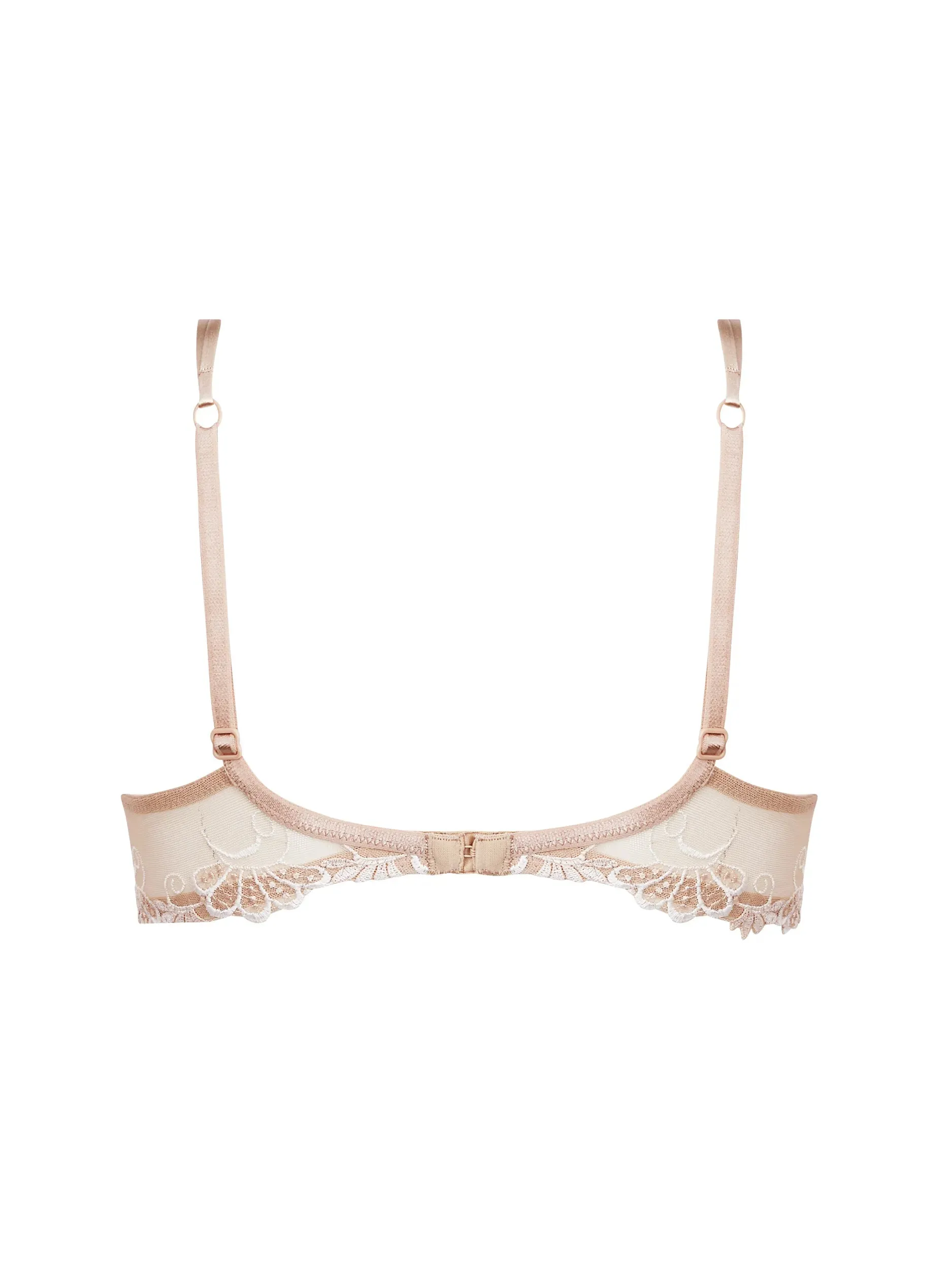 Lise Charmel-Dressing Floral Clam Shell Bra- Nude