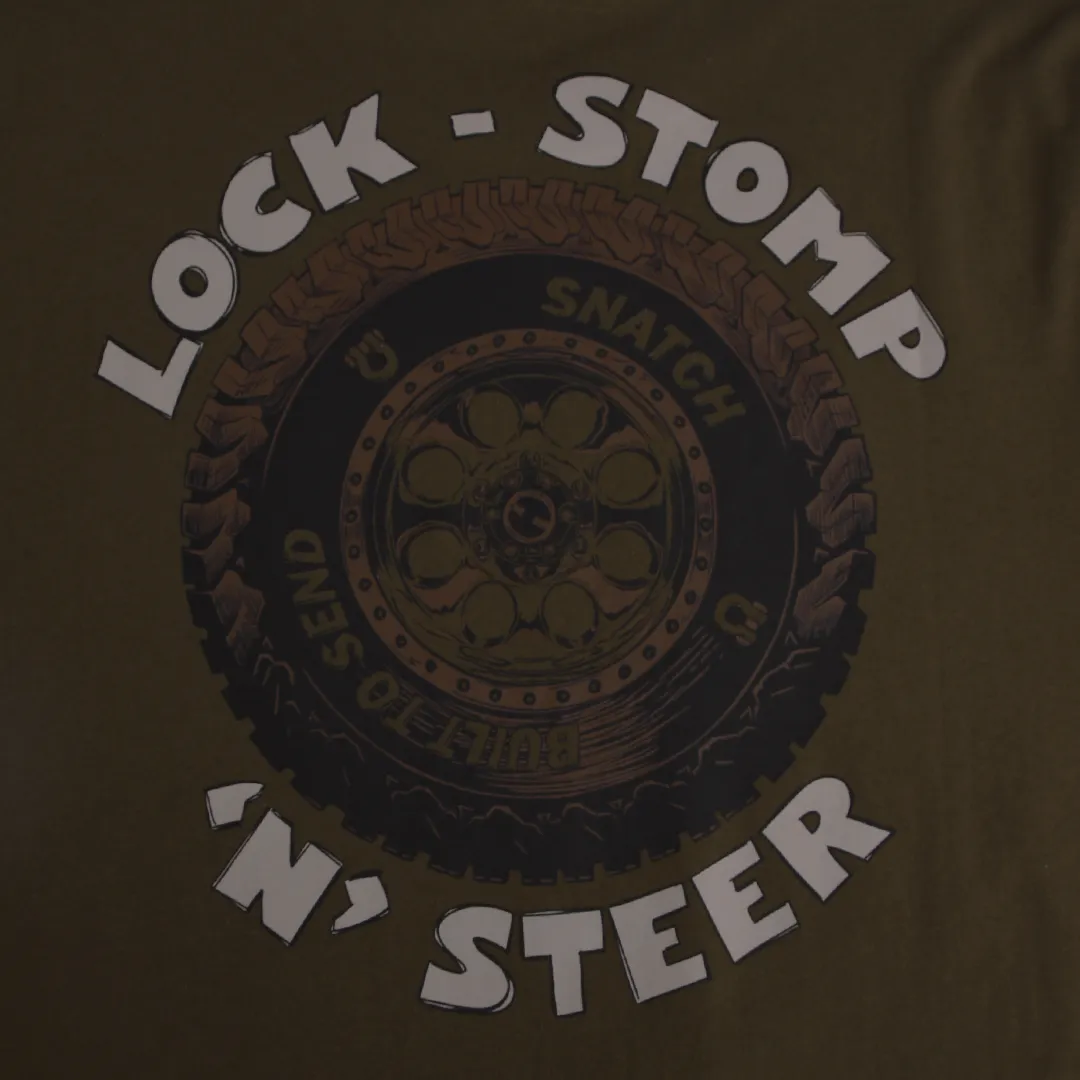 Lock Stomp N Steer Tee Olive - SM1402OV