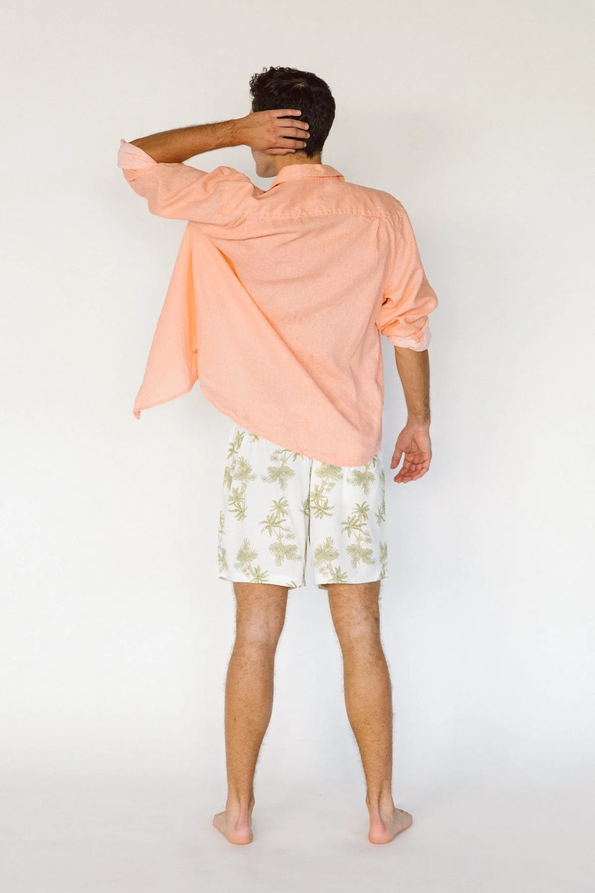 Men’s Boxers - Short Length - Vintage Palm - Olive