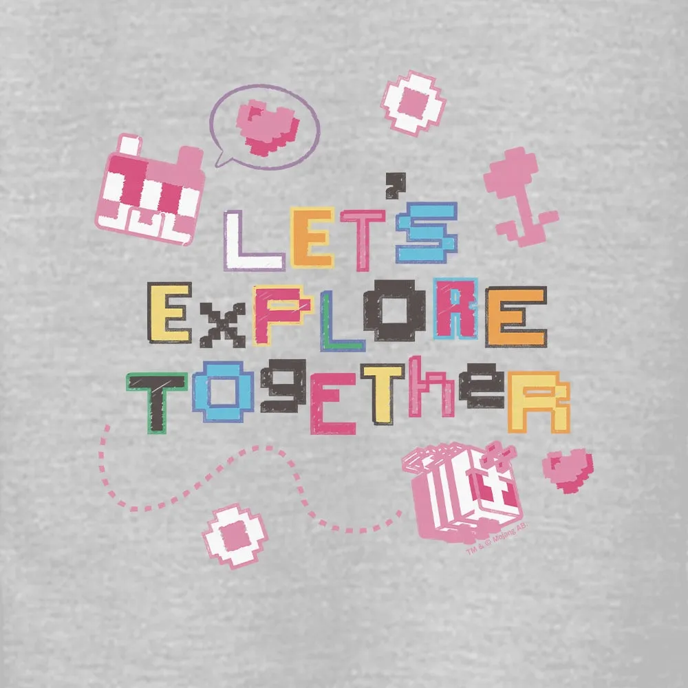 Minecraft Let's Explore Together Kids Hooded Sweatshirt