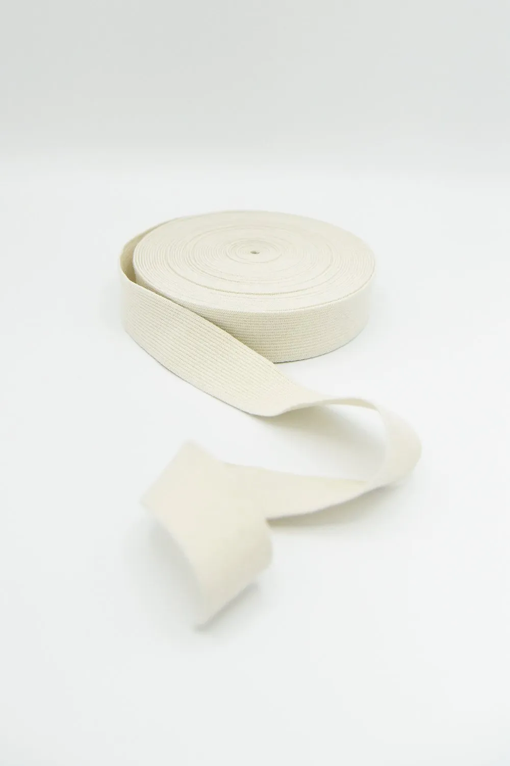 Organic Cotton / Natural Rubber Elastic (Various Widths)