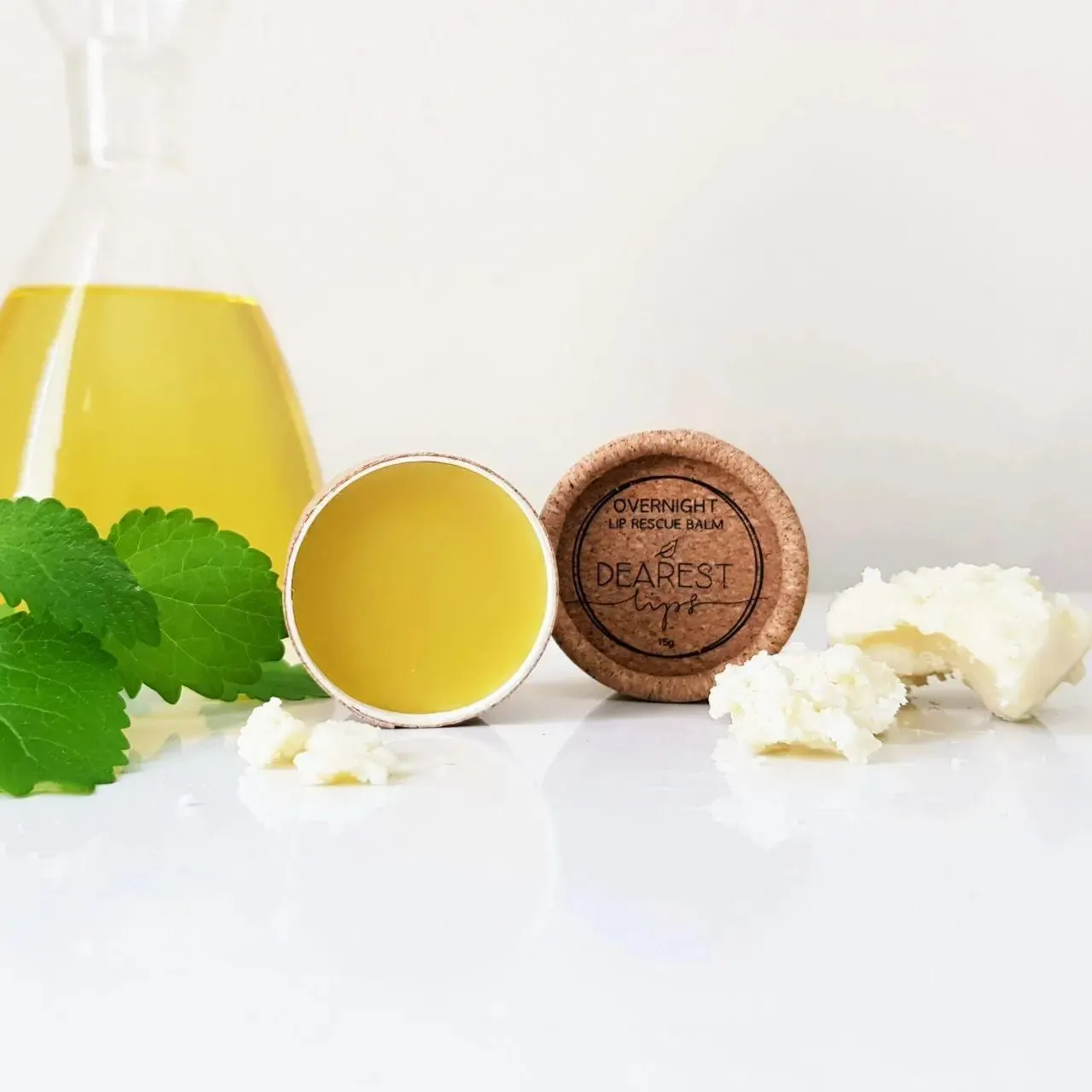 Overnight Lip Rescue Vegan Balm (with Cupuaçu Butter) 15g by Dearest Lips