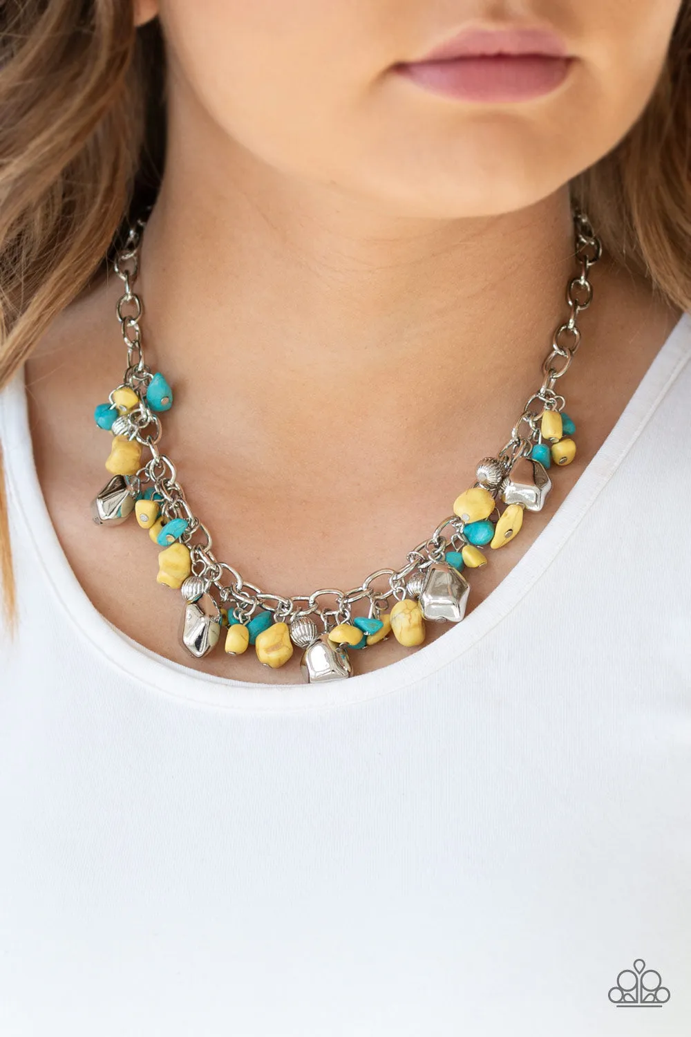 Paparazzi Quarry Trail - Purple Blue Multi Necklace