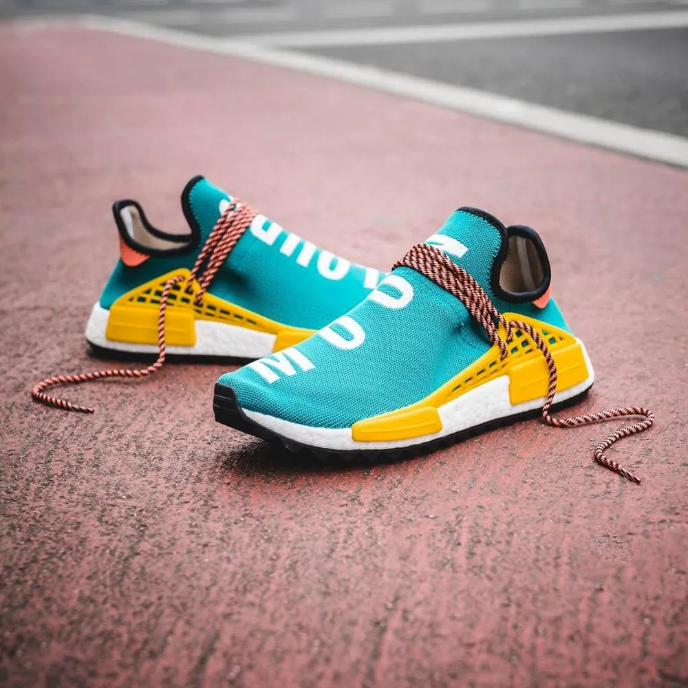 Pharrell Williams x adidas NMD HU Trail Sun Glow-EQT Yellow